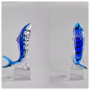 琉璃鯨魚水晶獎座