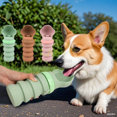 Collapsible pet water feeder
