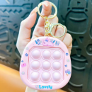 Decompression bubble fidget keychain
