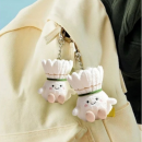Badminton plush doll keychain