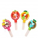 Hand-pressed bubble fan