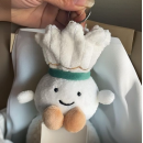 Badminton plush doll keychain