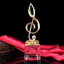 Musical Note Singing Musical Crystal Trophy