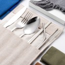 Stainless Steel Tableware with Bag