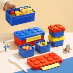 Creative Building Block Double Layer Lunch Box