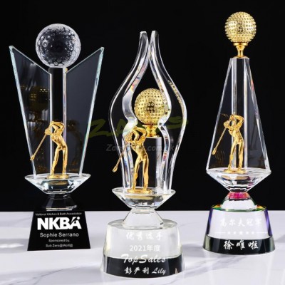 Crystal Golf Trophy