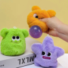 毛絨小怪獸減壓吐泡發洩球捏捏樂
