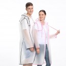 Transparent Raincoat with Colorful Straps