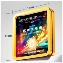 Square Metal Crystal Trophy