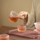 日式琉璃紫磨砂茶具套裝