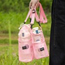 Mesh crossbody cup sleeve