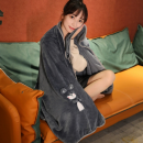 Storable flannel nap blanket