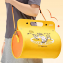 Cylindrical hand-held felt bag