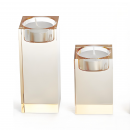 浪漫水晶蠟燭台擺件