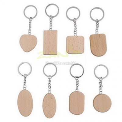 Solid Wood Keychain