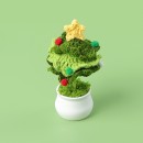 鉤織毛線聖誕樹盆栽擺件