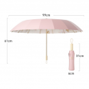 Reinforced Double Folding Umbrella