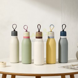 撞色手提保溫杯