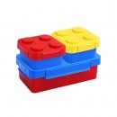 Creative Building Block Double Layer Lunch Box