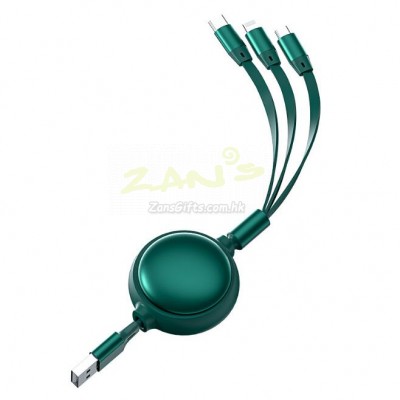 Three-In-One Telescopic Charging Cable