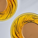 琥珀色琉璃銀碟