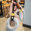 Grip trainer + dumbbell plate stress-relief keychain pendant Grip trainer + dumbbell plate stress-relief keychain pendant