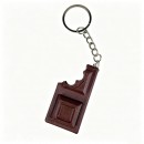 Chocolate Button Decompression Keychain