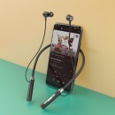 Neck-Mounted Magnetic In-Ear Bluetooth Headset