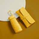 Pocket Leather Bag Ultralight Umbrella