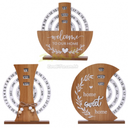 Wooden desktop calendar perpetual calendar