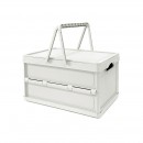 Portable foldable storage box