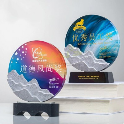大理石水晶獎座