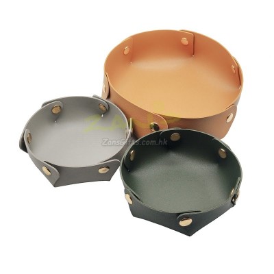 Round PU Leather Storage Box Round PU Leather Storage Box