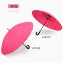 Water Activated Color Changing Flower Print Straight Umbrella