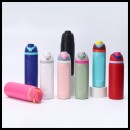 撞色双层保温杯