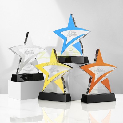 Pentagram Crystal Award Holder