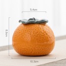 Orange Ceramic Jar