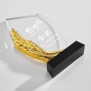 Gold, Silver, Bronze Crystal Trophy