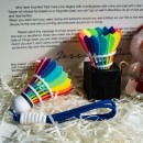 Badminton pendant keychain