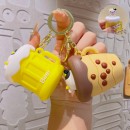 Milk tea squeeze decompression toy keychain