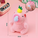 Capybara plush doll keychain