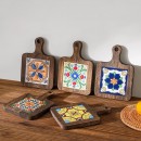 陶瓷實木杯墊隔熱墊