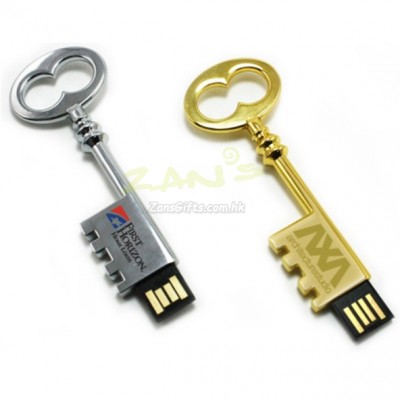 超薄锁匙金属USB手指