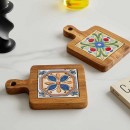 陶瓷實木杯墊隔熱墊