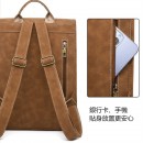 日韓風優雅電腦PU磨砂雙肩包