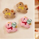 馬上發財毛絨冰箱貼