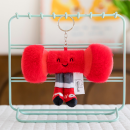 Sports series plush doll keychains