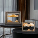 Solid Wood Rotating Sand Painting Decompression Ornament