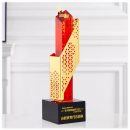 Hollowed-Out Irregular Metal Trophy