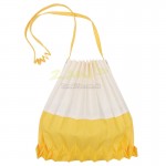 Pleated-design Canvas Bag